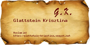 Glattstein Krisztina névjegykártya